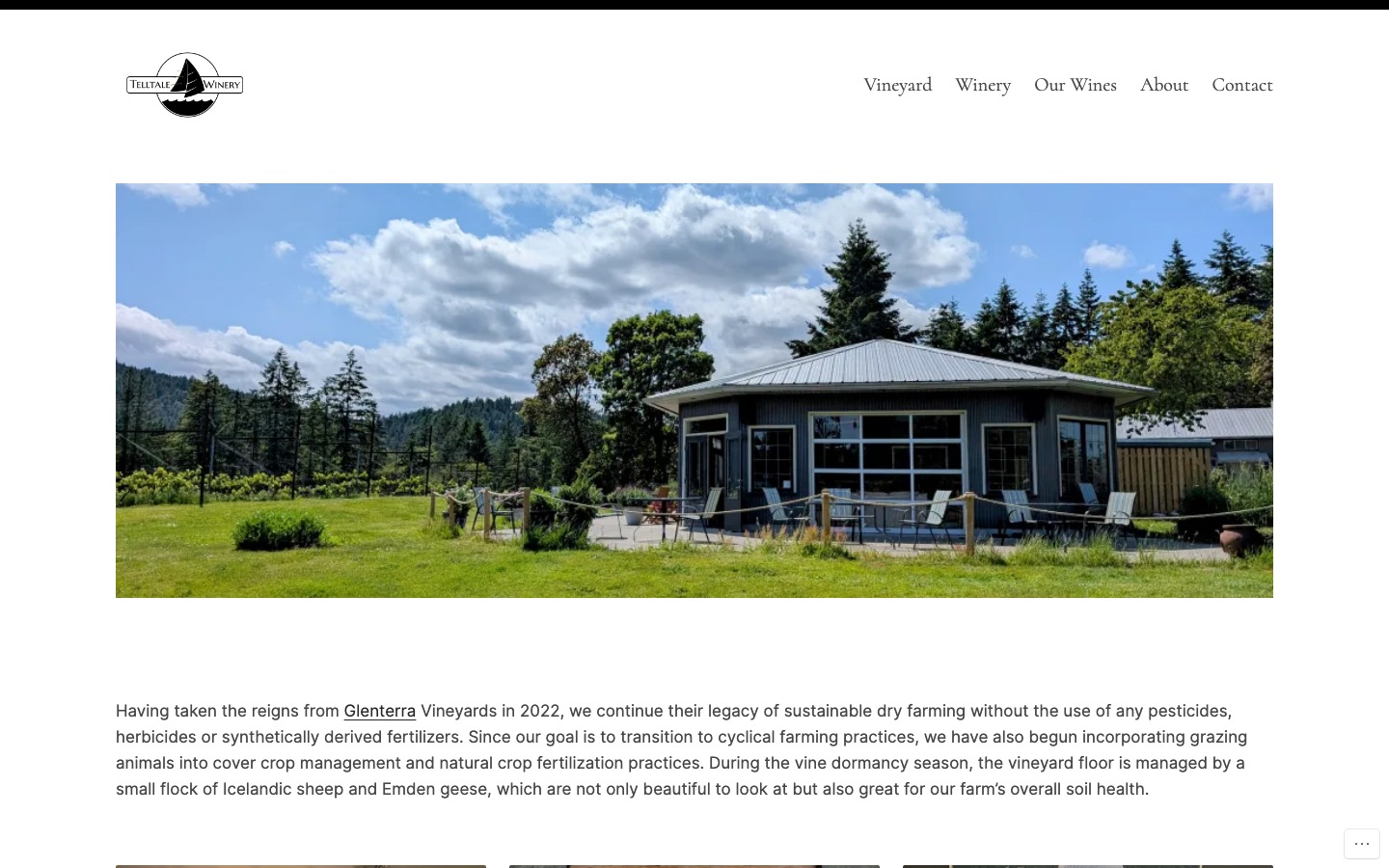 The current homepage